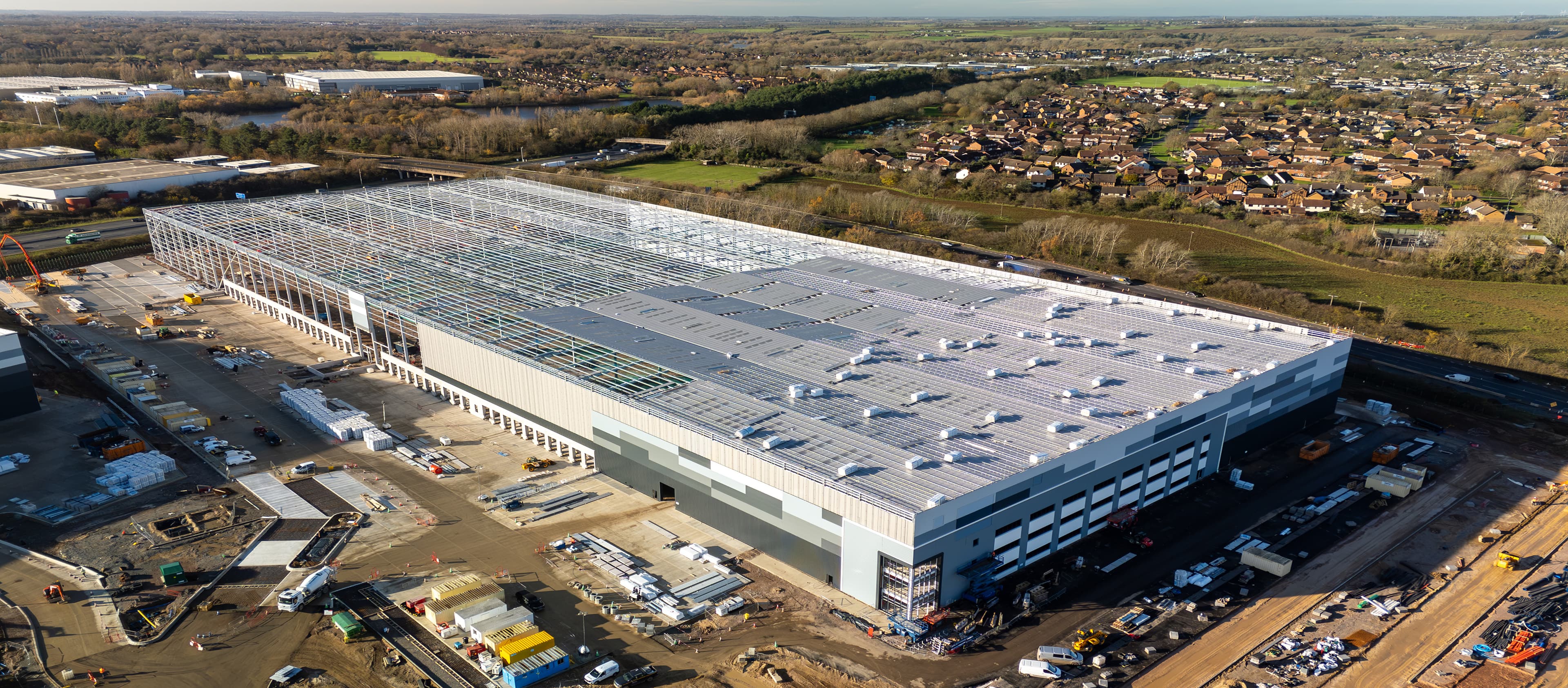 Industrial facility aerial view